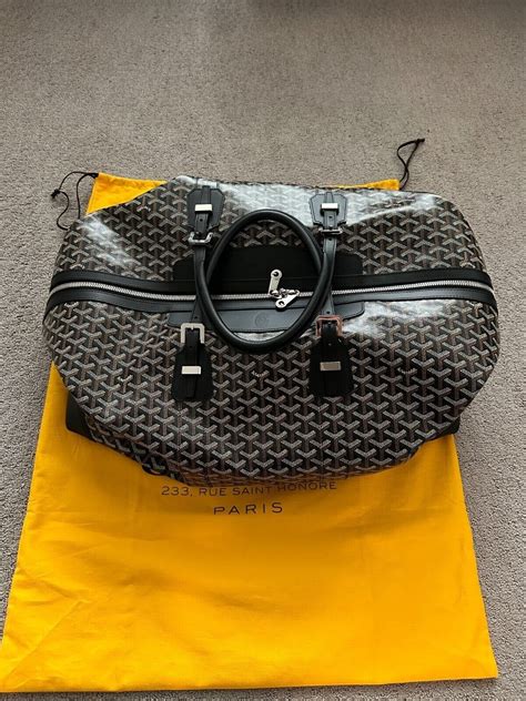 goyard boeing 55 bag price|black goyardine weekender bag.